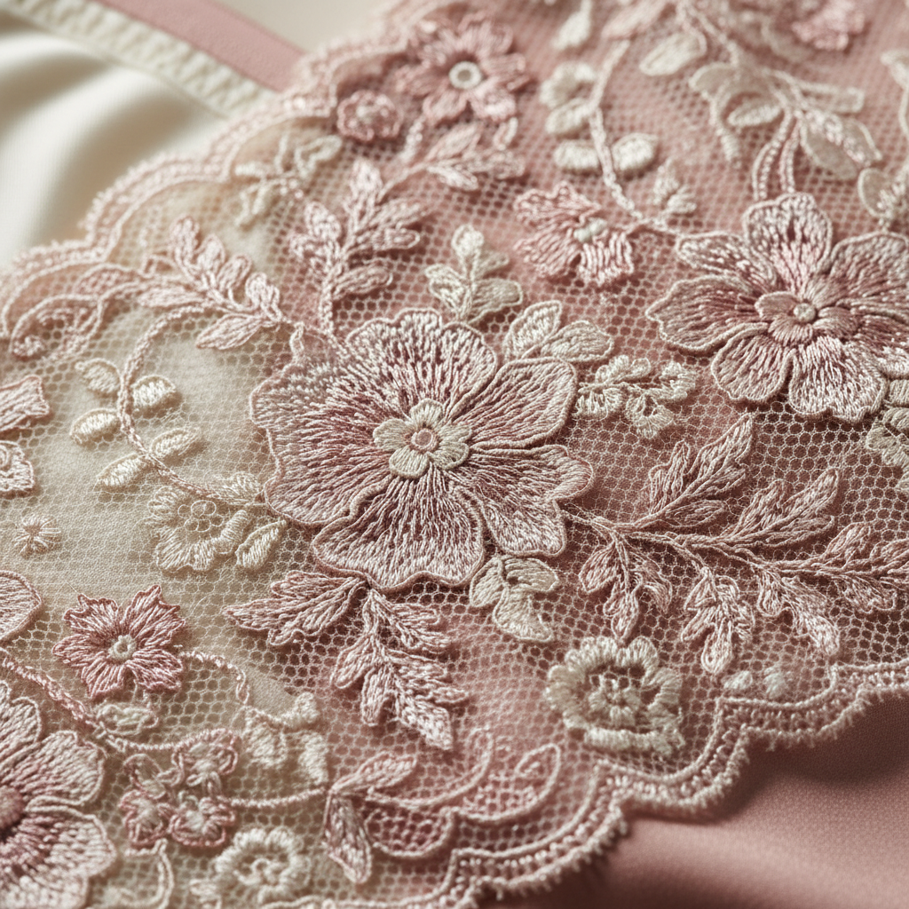 Classic French lace close-up